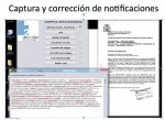 Captura y corrección de notificaciones